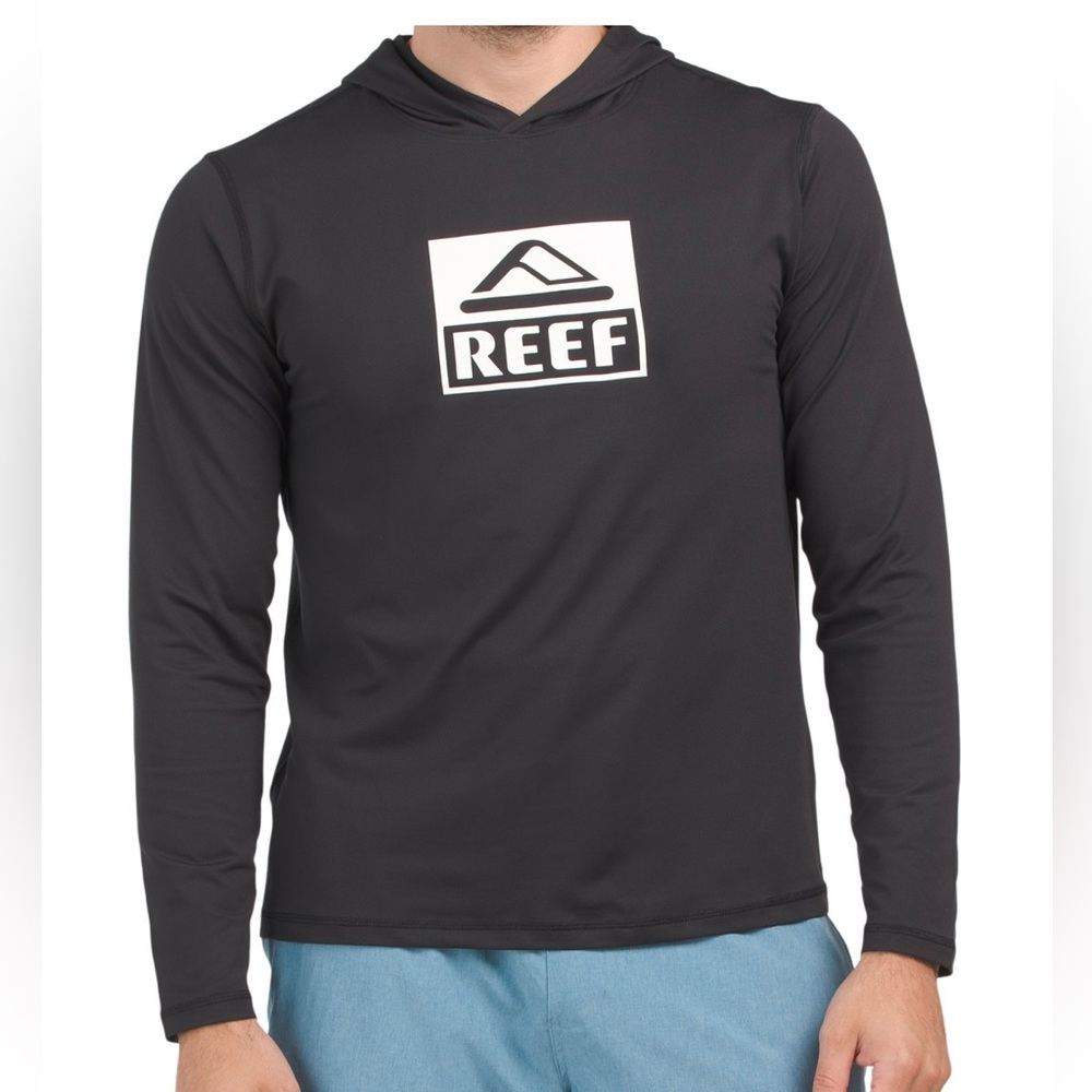 Reef Mens Clemon Hooded Rash Guard Size Large NWT